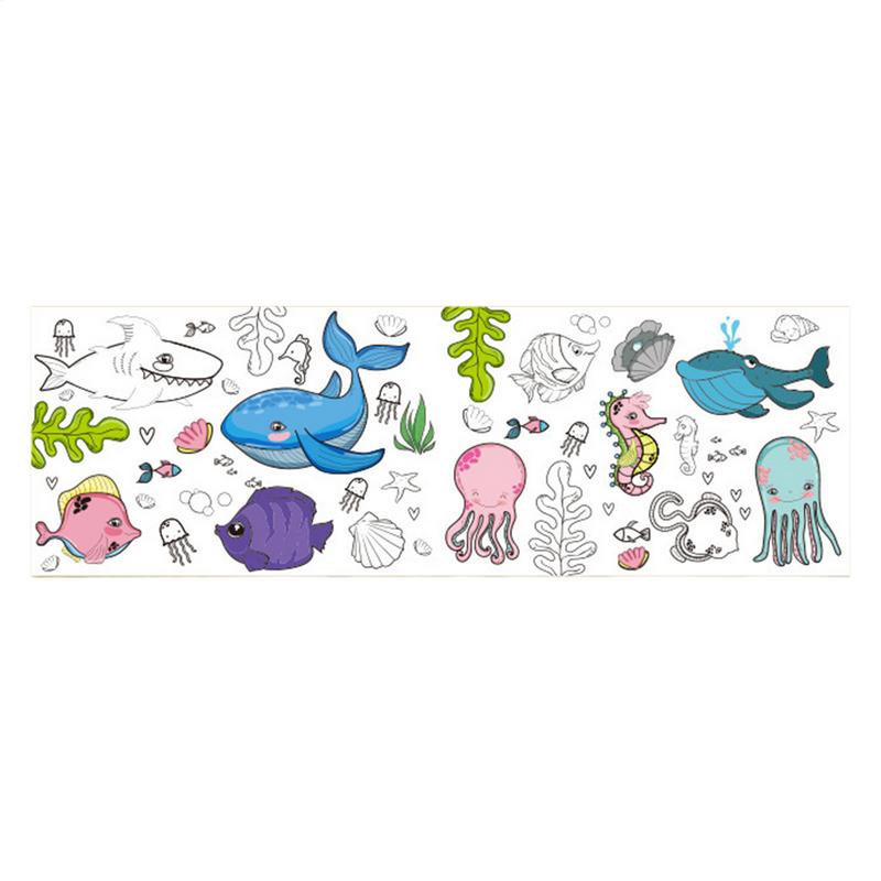 Kids Education Wallpaper - Rolo de papel para colorir para