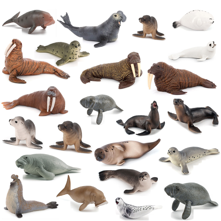 Kids Education Product - Modelos Realistas de Animais Marinhos: Dugong,