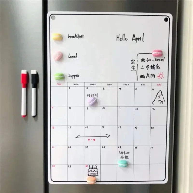Magnetic Letter Board - Quadro para Frigorífico, Mensal, Semanalmente, Planejador,