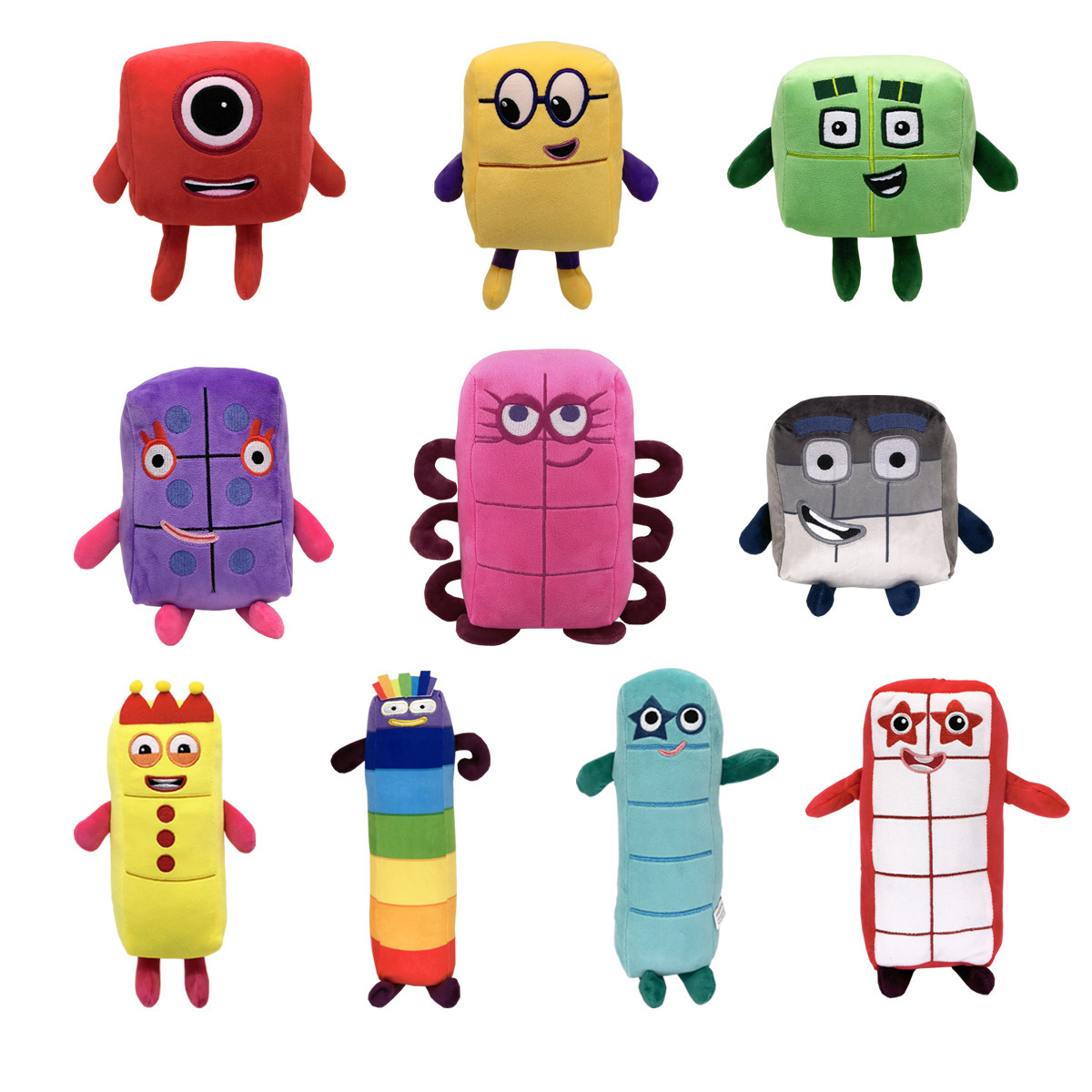 Kids Education Number - 10 peças de Brinquedo de Pelúcia