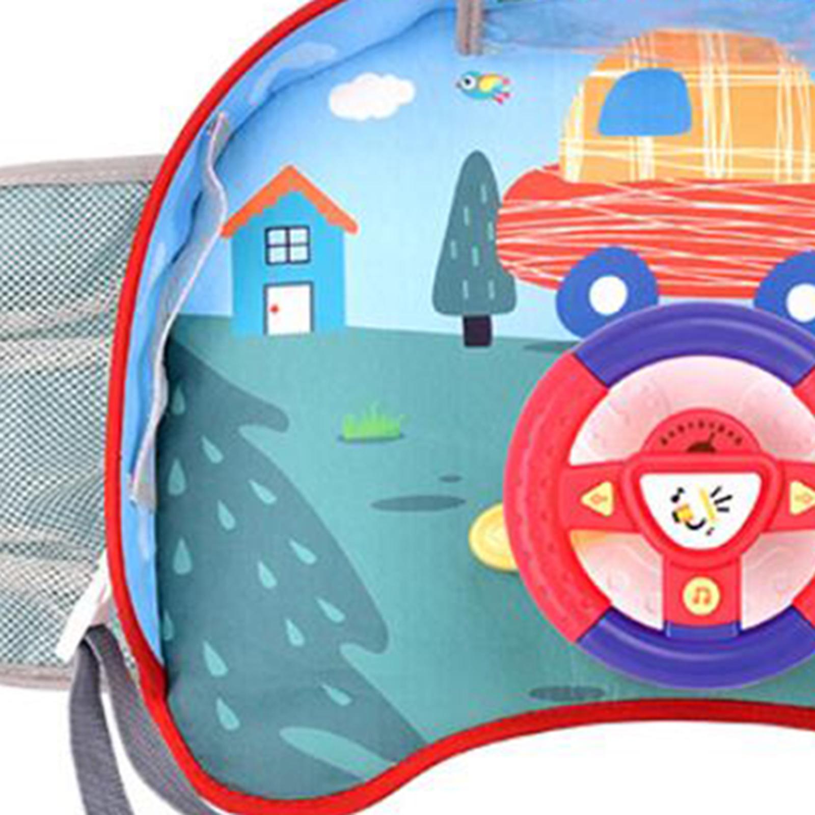 Kids Education Center - Brinquedo de Volante de Carro Portátil,