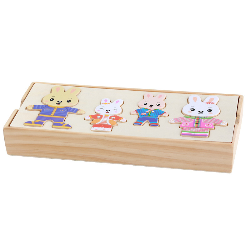 Brinquedo de madeira dos desen - Kids Education Product avaliação e preço
