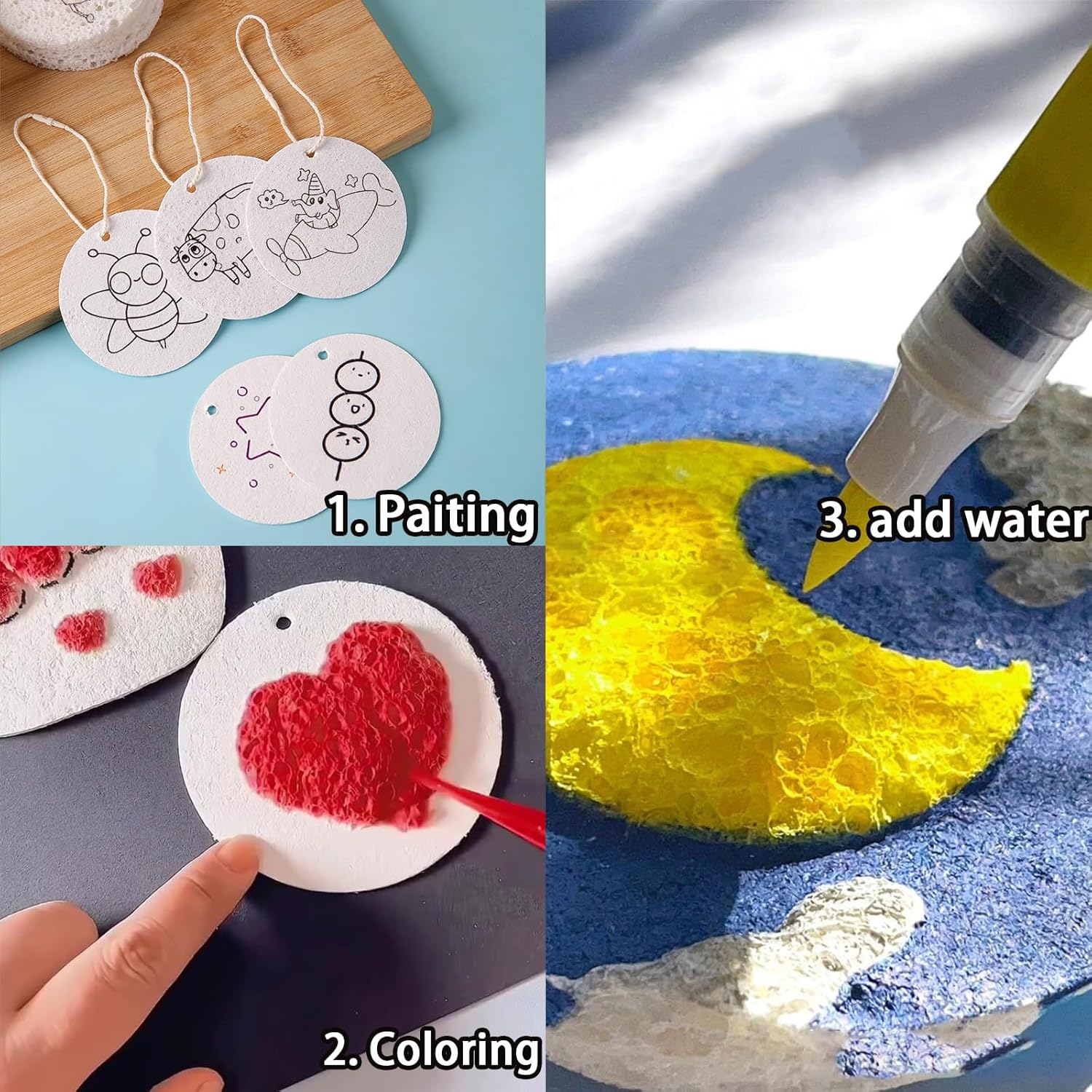 3d inchado espuma textura pint - Kids Education Drawing avaliação e preço