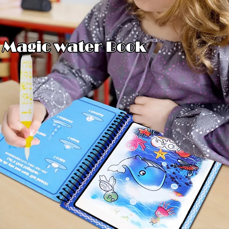 Reutilizável Magic Water Color - Kids Education Drawing avaliação e preço