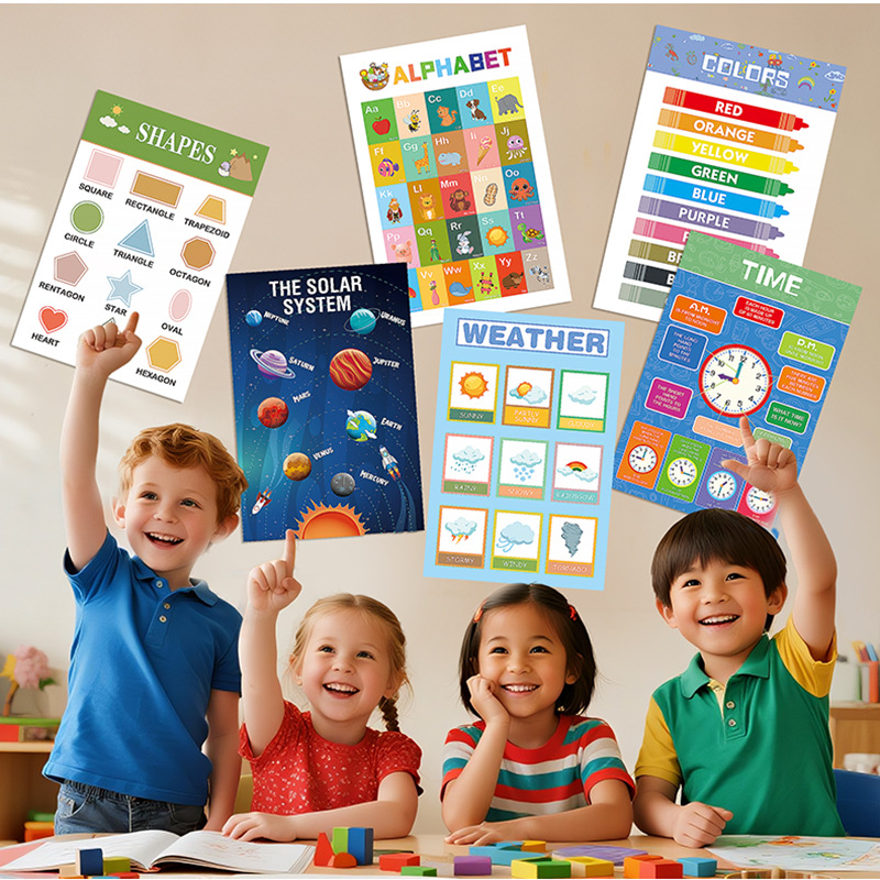 12pçs cartazes educativos para - Kids Education Wallpaper avaliação e preço