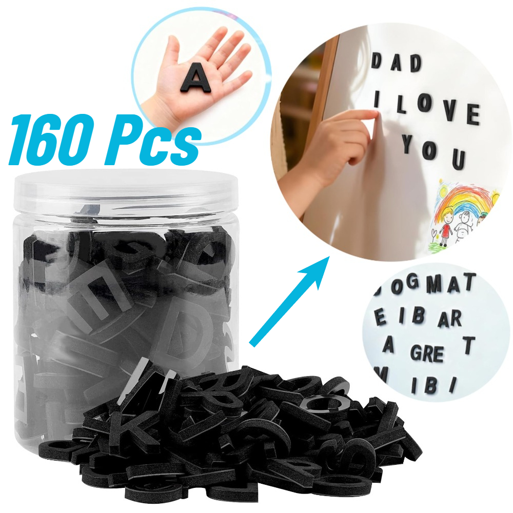 160 letras magnéticas decorati - Magnetic Letter Board avaliação e preço