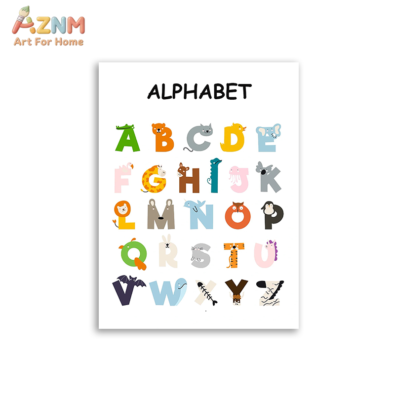 AZNM Quadro de Parede Educacio - Kids Education Number avaliação e preço
