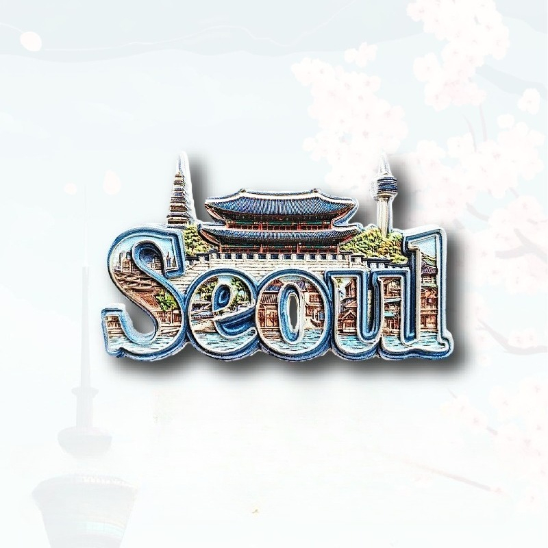 Seul Gyeongbok Shank & Namsan  - Magnetic Letter Board avaliação e preço