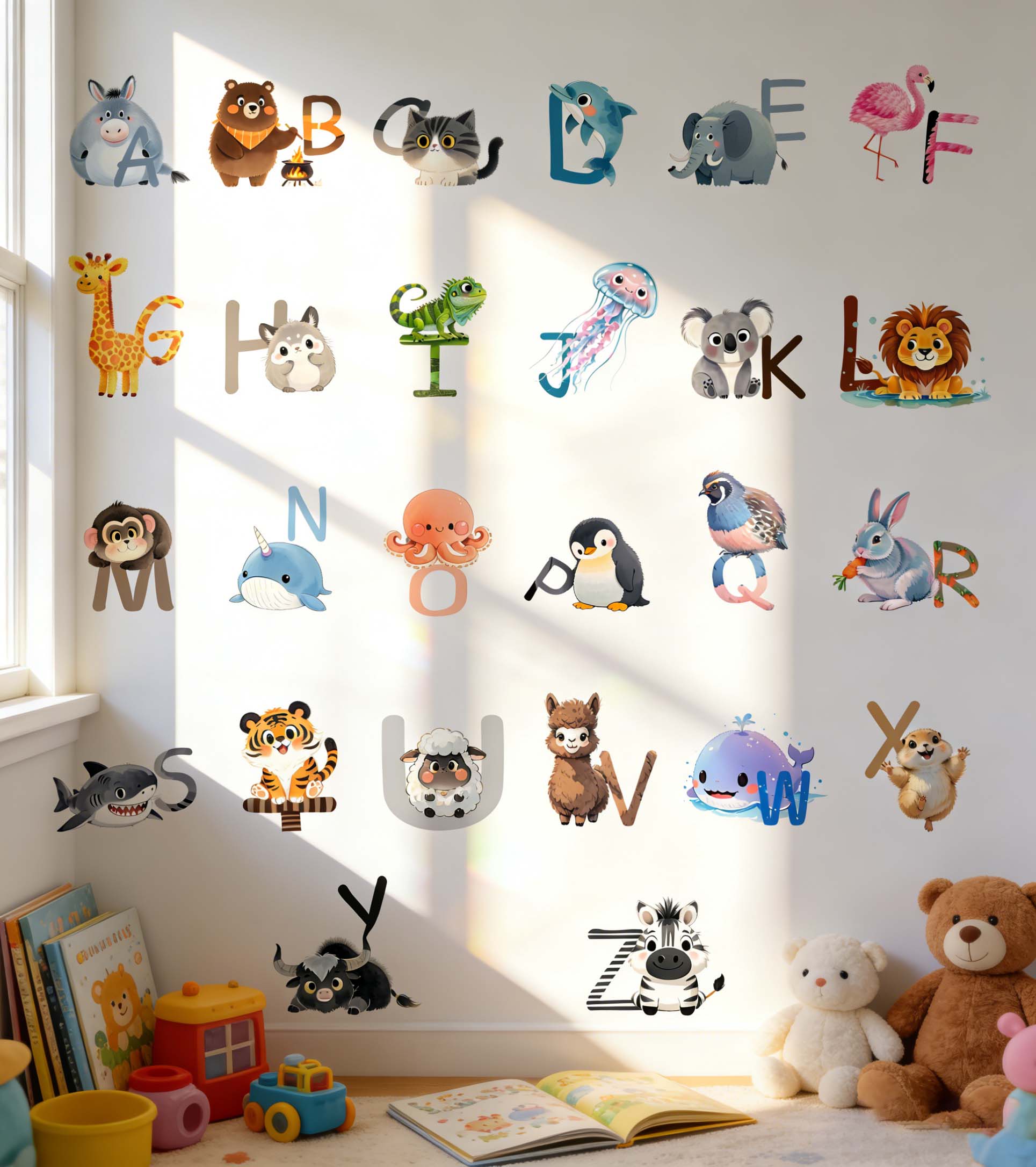 Adesivos de Parede do Alfabeto - Kids Education Center avaliação e preço